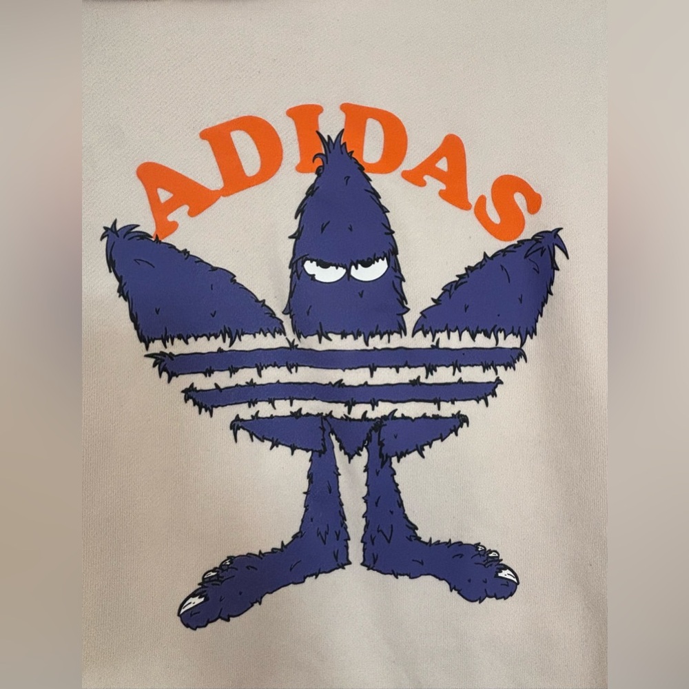 Large Adidas Men Originals Graphic FunTerry Hoodie/Sweatshirt